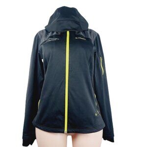 Columbia Women's Black Yellow Omni-Heat Windrunner Basic Jacket Size L